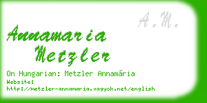 annamaria metzler business card